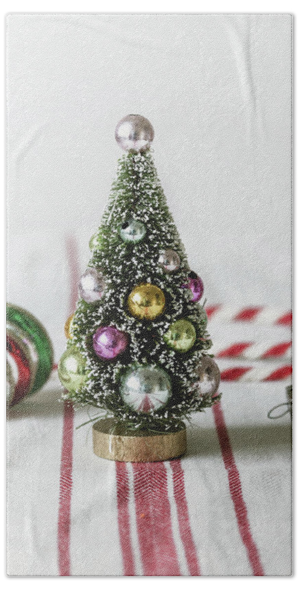 Christmas Hand Towel featuring the photograph The Little Christmas Tree by Kim Hojnacki