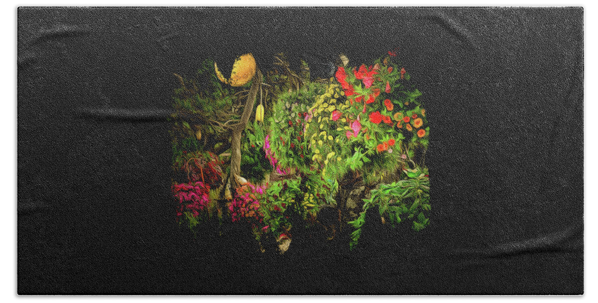 Thom Zehrfeld Bath Towel featuring the photograph The Magical Garden by Thom Zehrfeld