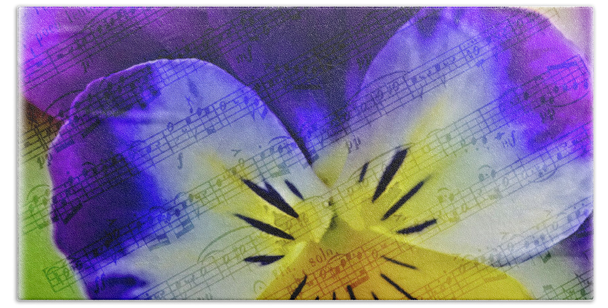 Flower Bath Towel featuring the photograph The Music Of Flowers by Cathy Kovarik