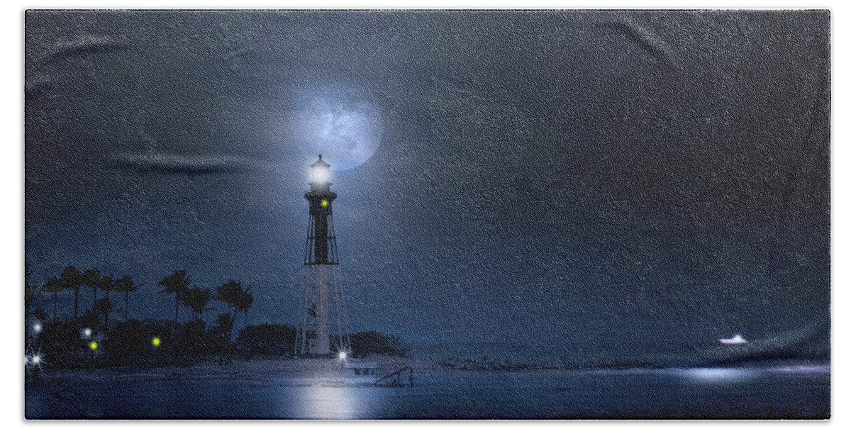 Lighthouse Hand Towel featuring the photograph The Mystery of Lighthouse Cove by Mark Andrew Thomas