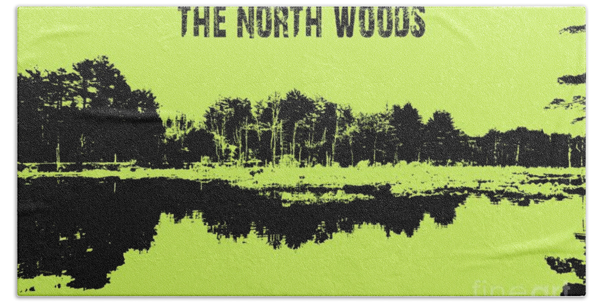 The North Woods Hand Towel featuring the photograph The North Woods by Mim White