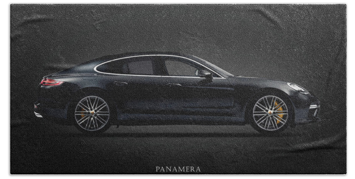 Porsche Panamera Bath Sheet featuring the photograph The Panamera by Mark Rogan