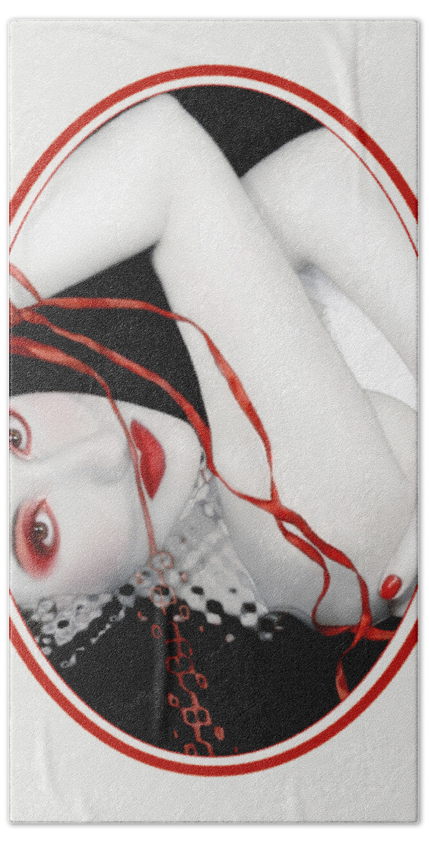 Beautiful Hand Towel featuring the photograph The Red Facade by Jaeda DeWalt