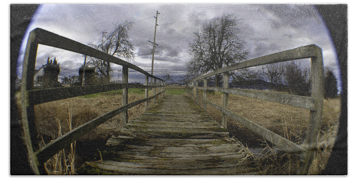 Art Bath Towel featuring the photograph The Rickity Bridge by Clayton Bruster