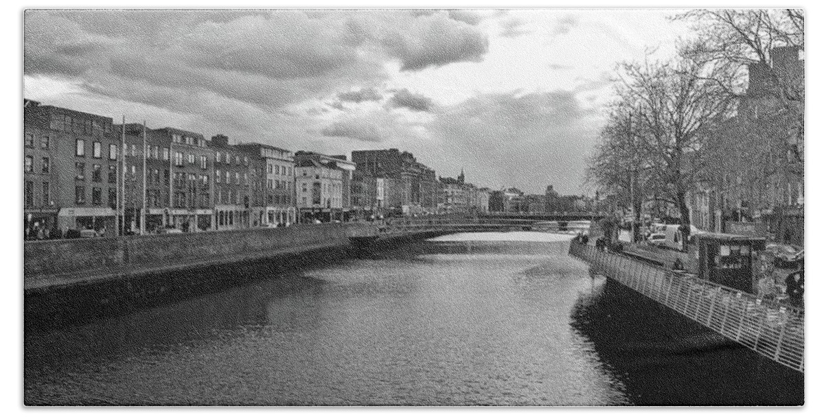 River Liffey Hand Towel featuring the photograph The River Liffey by Marisa Geraghty Photography