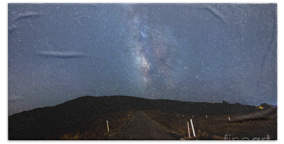 Milky Way Hand Towel featuring the photograph The Road To The Milky Way by Mimi Ditchie