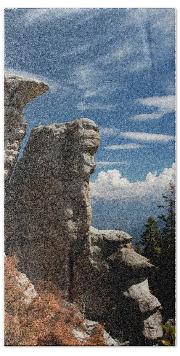 Rock Formation Hand Towel featuring the photograph The Rock Formation by Ivete Basso Photography