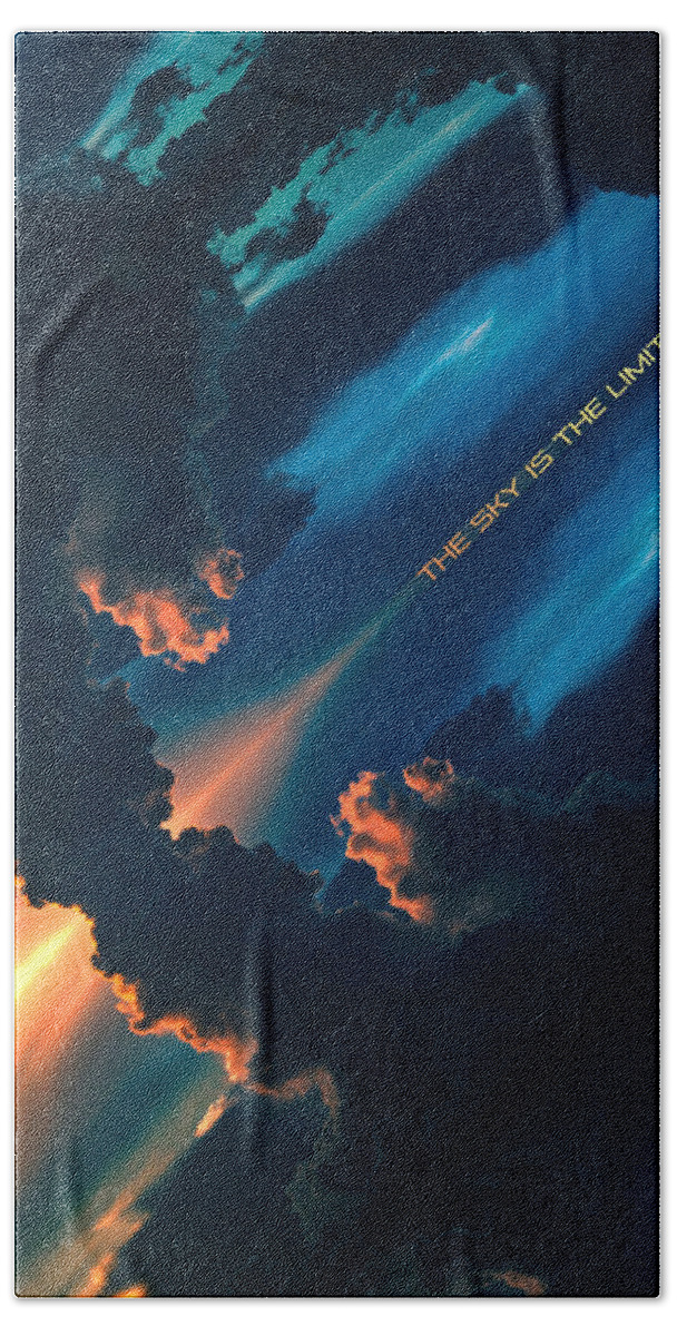 Inspiration Bath Towel featuring the photograph The Sky Is The Limit by Phil Perkins