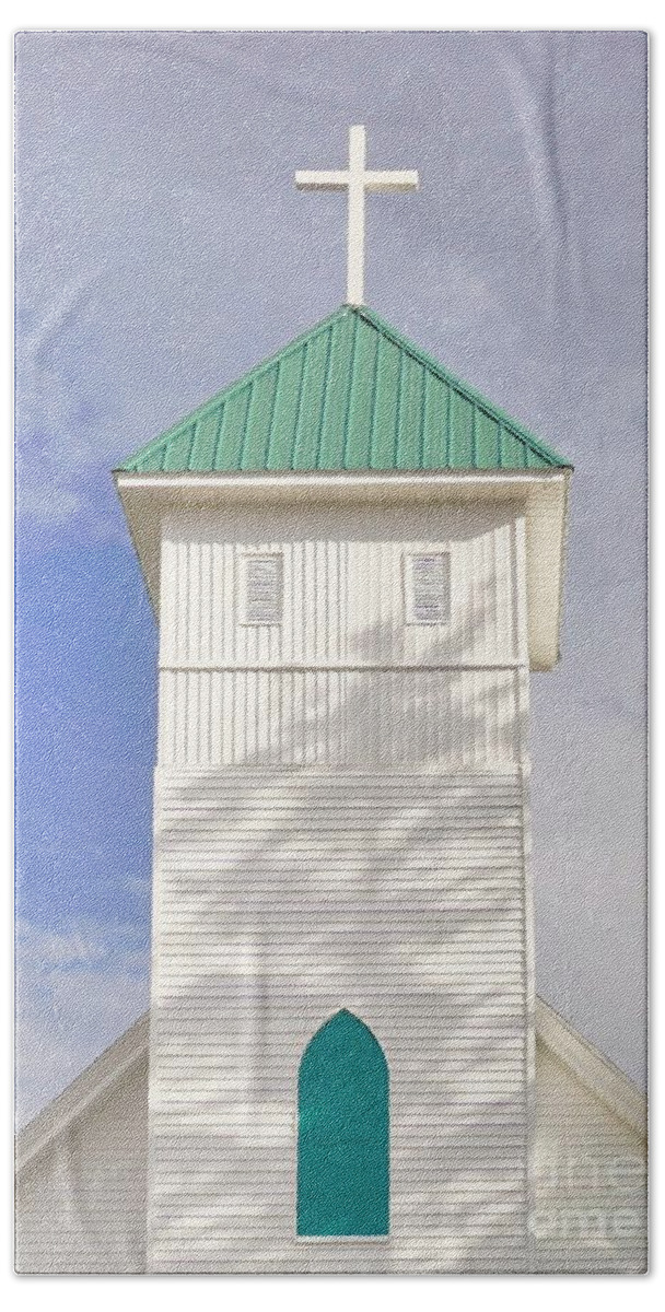 Steeple Bath Towel featuring the photograph The Steeple by Merle Grenz