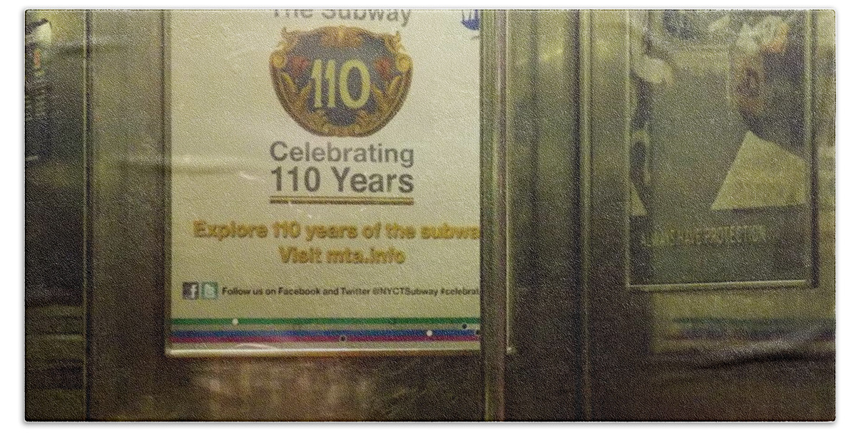 Subway Bath Towel featuring the photograph The Subway 110 Years 1 by Nina Kindred