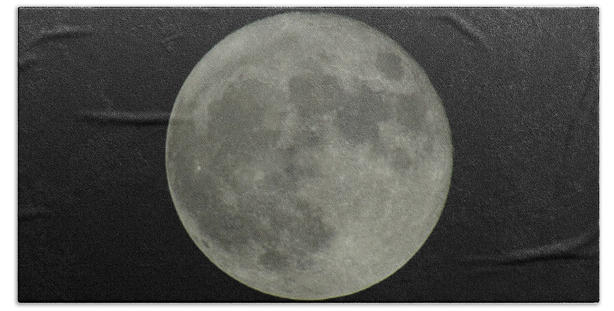 Supermoon Hand Towel featuring the photograph The Super Moon 4 by Robert Knight