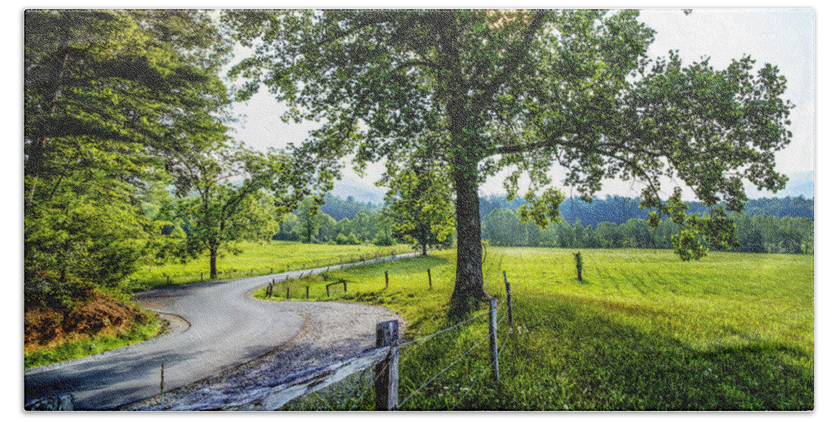 Appalachia Bath Towel featuring the photograph The Valley at Cades Cove by Debra and Dave Vanderlaan