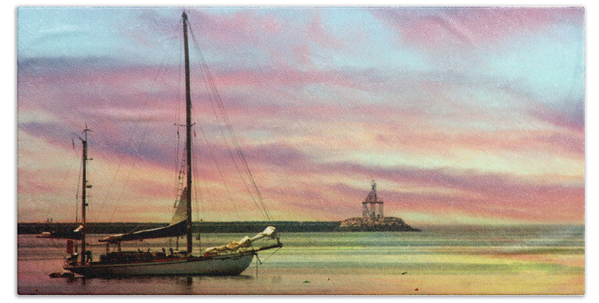 North Bath Towel featuring the photograph The View from Rocky Neck by Michele A Loftus