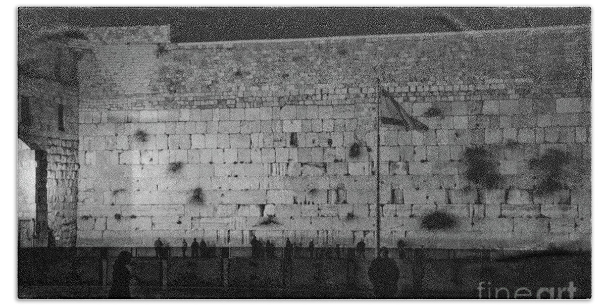 Western Wall Bath Towel featuring the photograph The Western Wall, Jerusalem by Perry Rodriguez