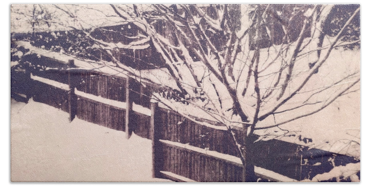 Winter Of My Content Bath Sheet featuring the photograph The Winter of My Content by Susan Maxwell Schmidt