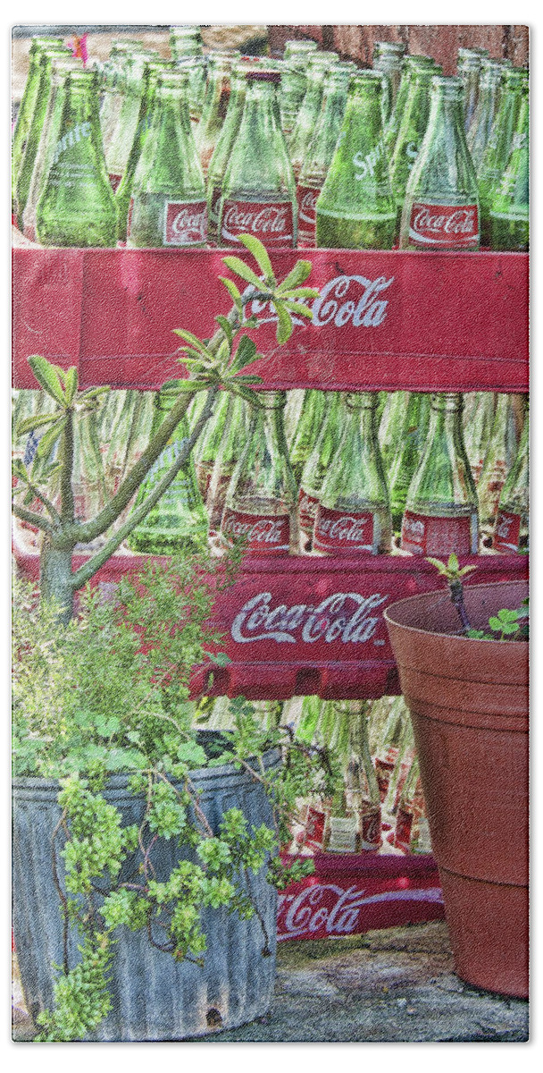Coca-cola Bath Towel featuring the photograph Things Go Better With Coke by Bert Peake