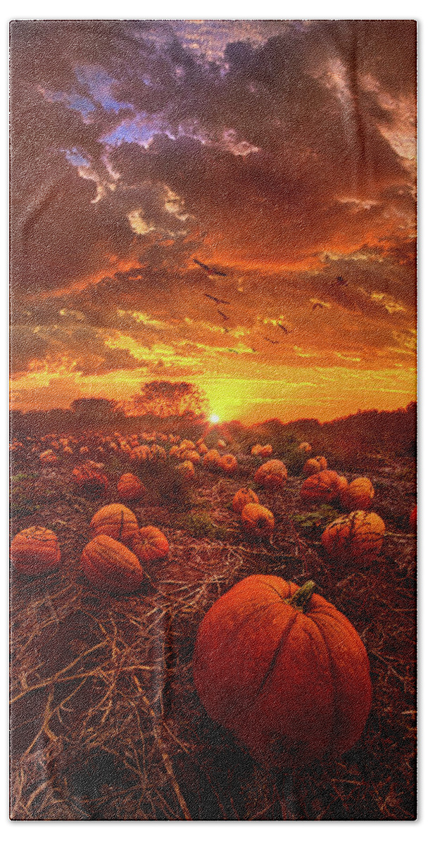 Halloween Bath Towel featuring the photograph This Our Town of Halloween by Phil Koch