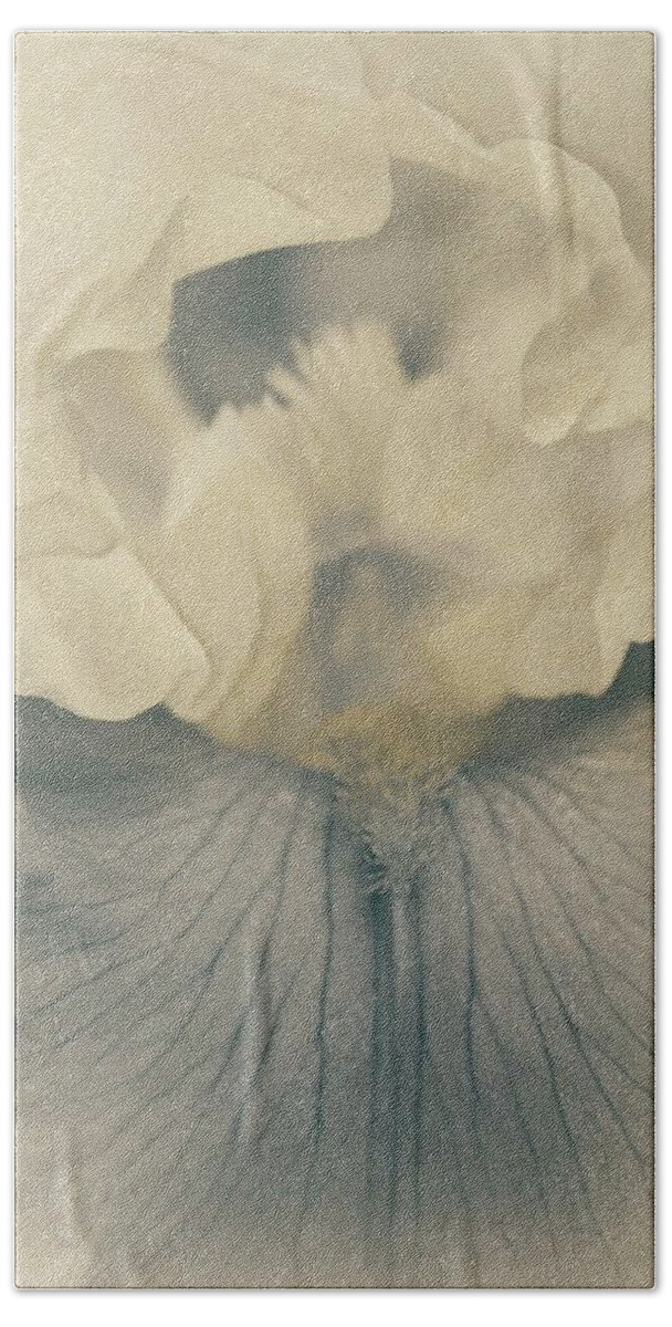 Irises Bath Towel featuring the photograph This Tender Soul by The Art Of Marilyn Ridoutt-Greene