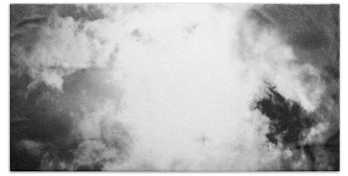 Clouds Hand Towel featuring the photograph Through Heavy Snow In The Himalayas by Aleck Cartwright