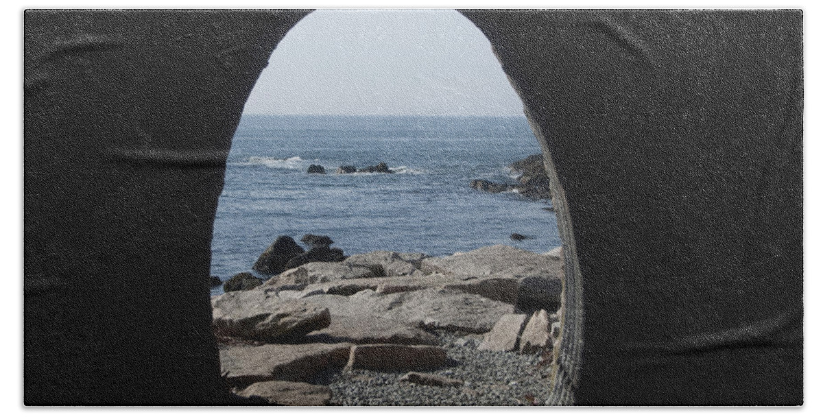 Tunnel Hand Towel featuring the photograph Through the Tunnel by Steven Natanson