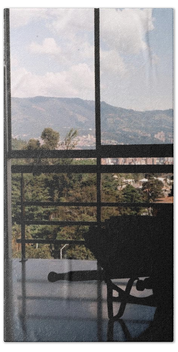 Spring Bath Towel featuring the photograph Through The Window by David Cardona