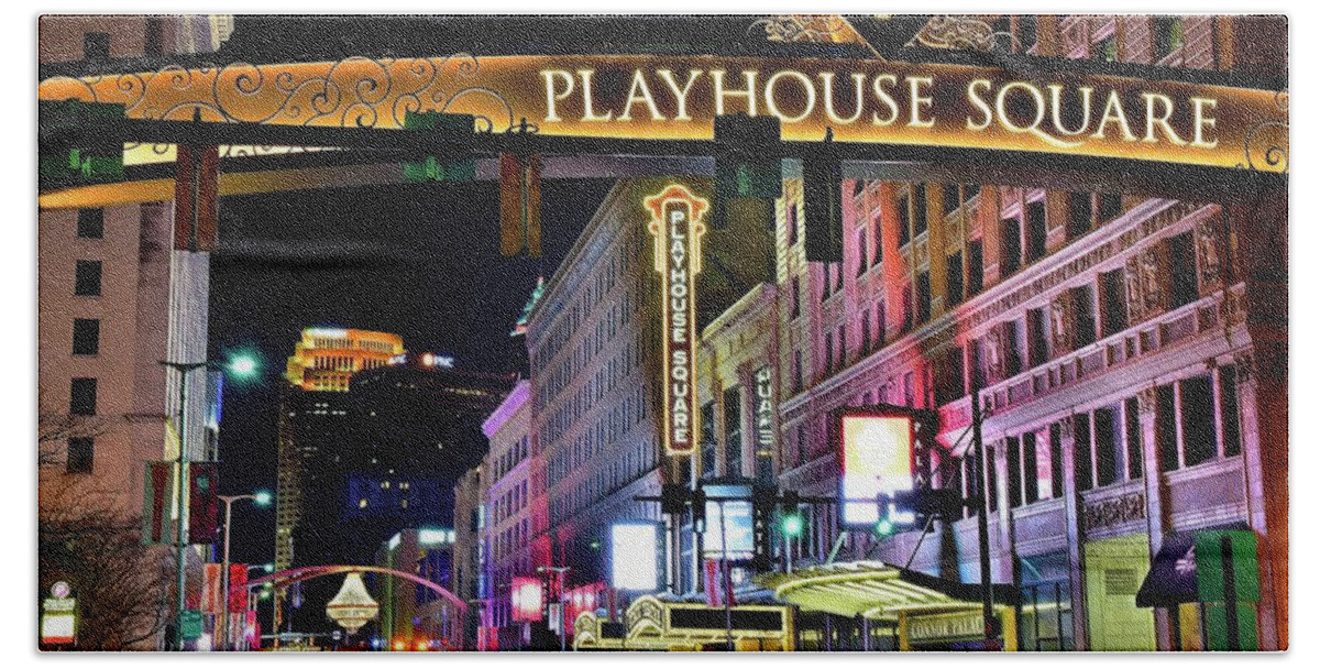 Playhouse Bath Towel featuring the photograph Tickets Available by Frozen in Time Fine Art Photography