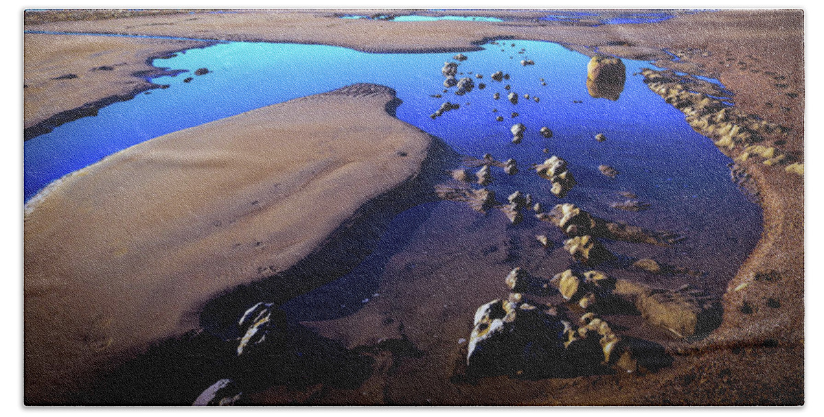 Tide Pools Hand Towel featuring the photograph Tide Pools by Dr Janine Williams