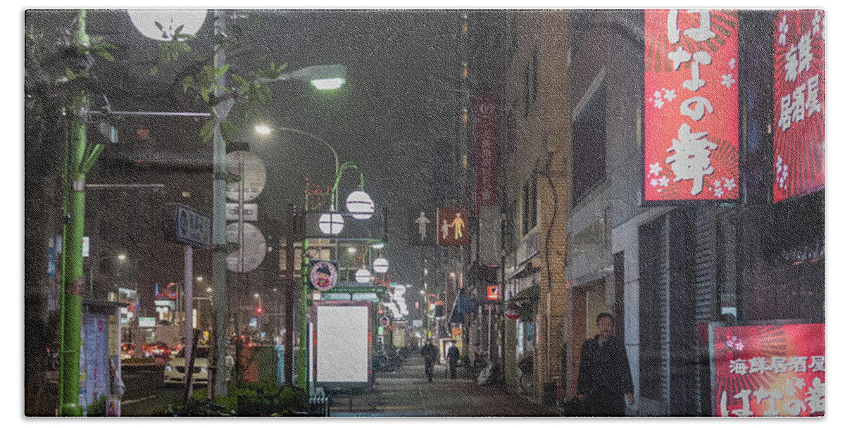 People Bath Towel featuring the photograph Tokyo Streets, Asakusa, Japan by Perry Rodriguez