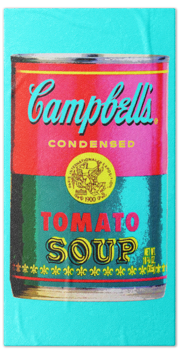 Campbell's Hand Towel featuring the photograph Tomato Soup - Green and Red by Dominic Piperata