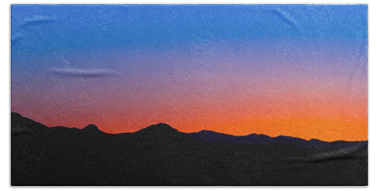 Texas Bath Towel featuring the photograph Tornillo Sunset by SR Green