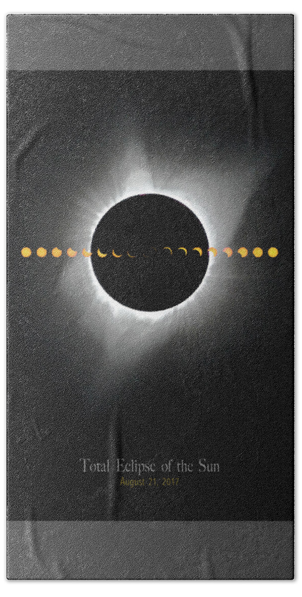 Lime Hand Towel featuring the photograph Total Eclipse of the Sun by Sylvia J Zarco