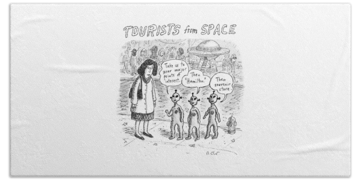 Tourists from Space Bath Sheet