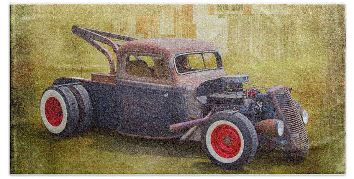 Rat Rod Hand Towel featuring the photograph Tow Rat by Keith Hawley