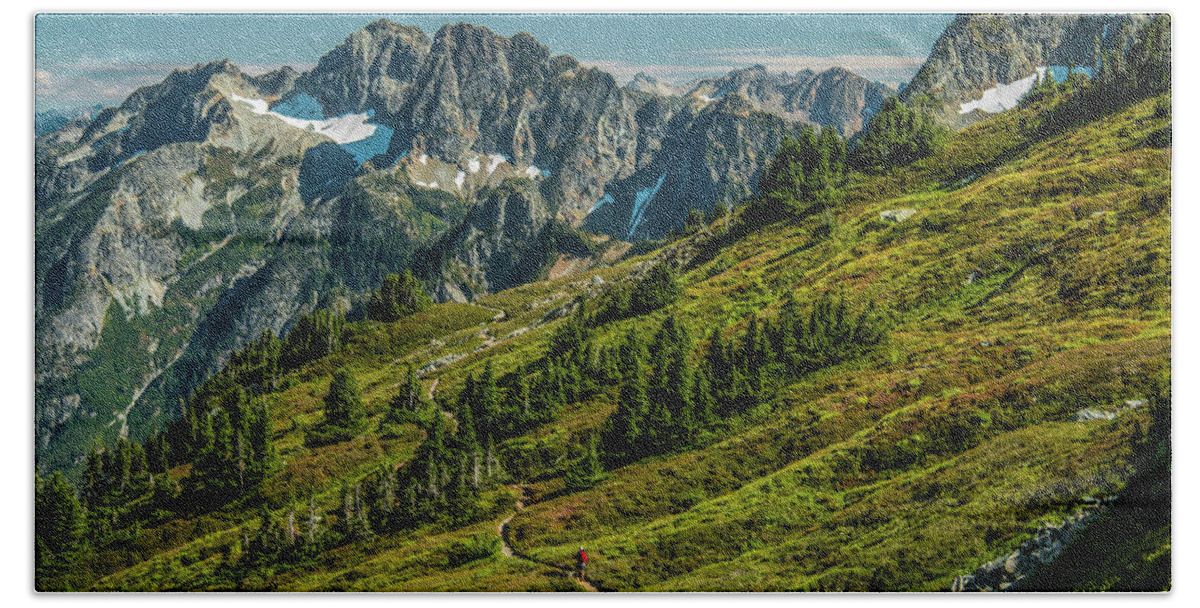 National Park Bath Towel featuring the photograph Trail Roaming by Doug Scrima