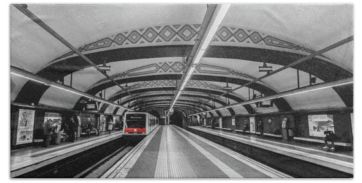 Train Bath Towel featuring the photograph Train by Sergey Simanovsky