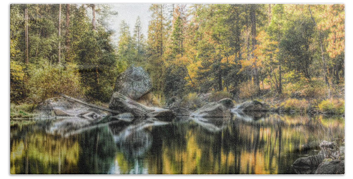 Susaneileenevans Hand Towel featuring the photograph Tranquility by Susan Eileen Evans