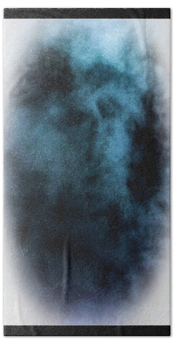 Shots Smoke Face Figure Man Spirit Bath Towel featuring the photograph Trapped soul by Rick Reesman
