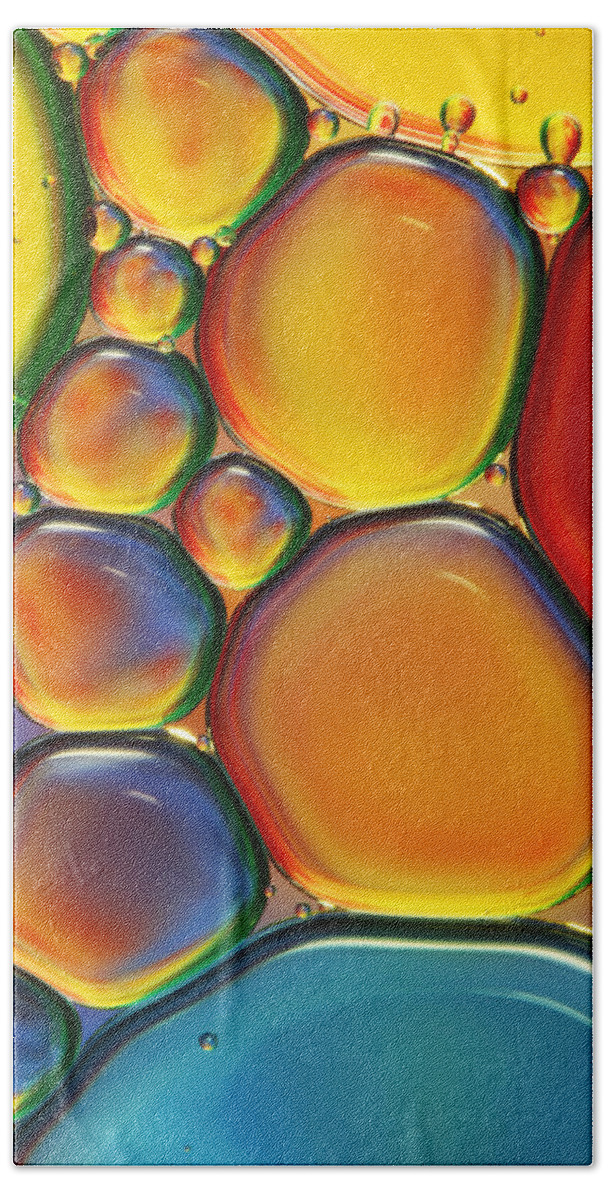 Oil Hand Towel featuring the photograph Tropical Oil and Water II by Sharon Johnstone