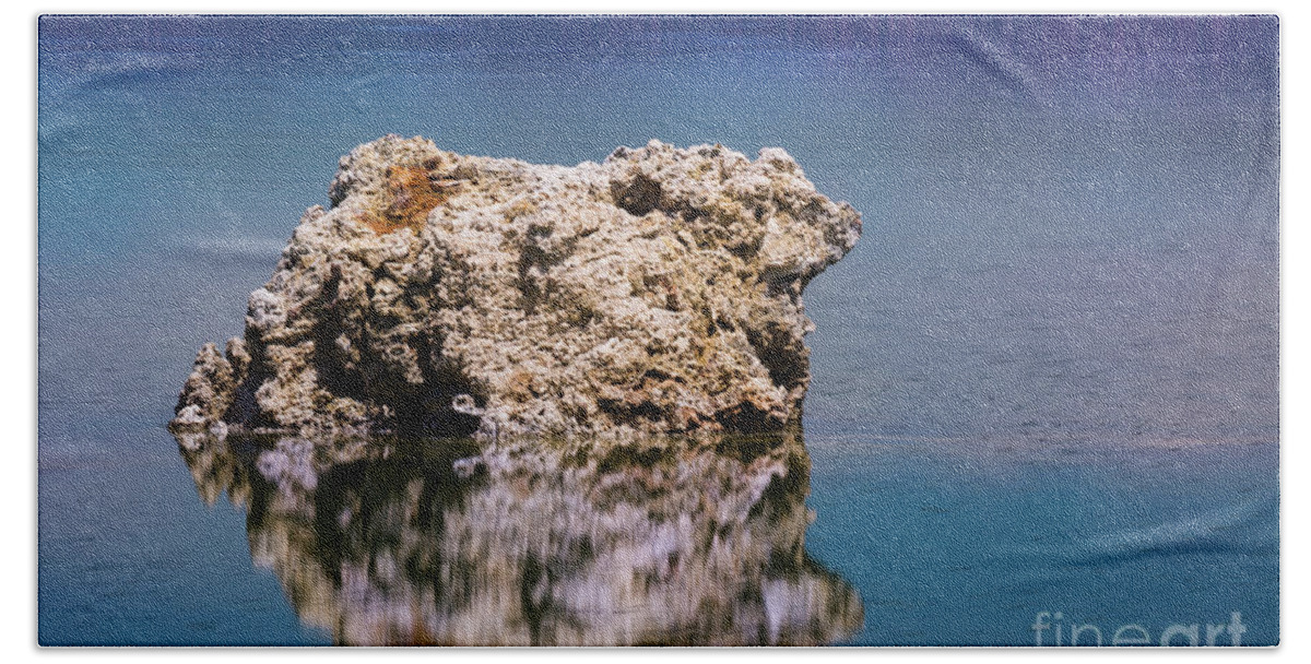 Mono Lake Bath Towel featuring the photograph Tuffa by Anthony Michael Bonafede