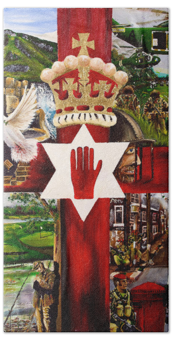 Northern Ireland Uk Hand Towel featuring the painting Ulster by John Palliser