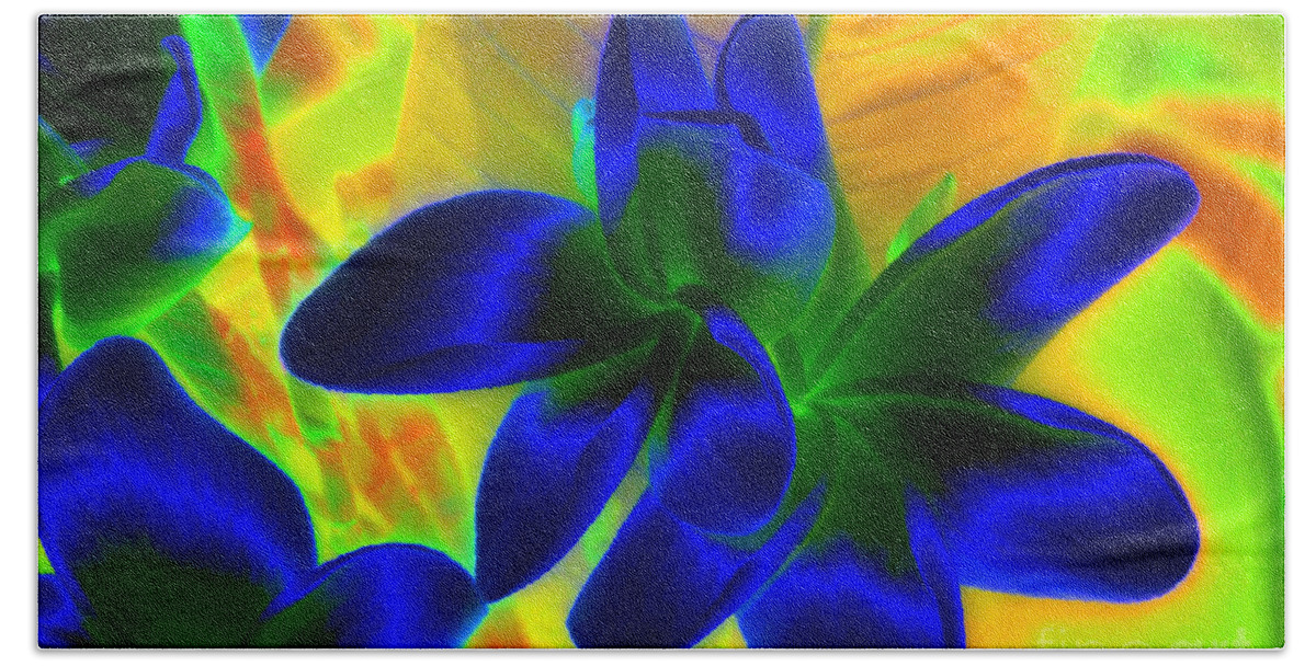 Ultraviolet Hand Towel featuring the painting Ultraviolet by David Lee Thompson
