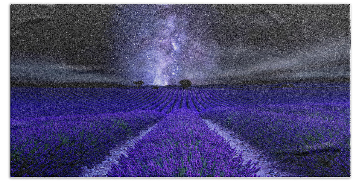Night Bath Towel featuring the photograph Under the Stars by Jorge Maia