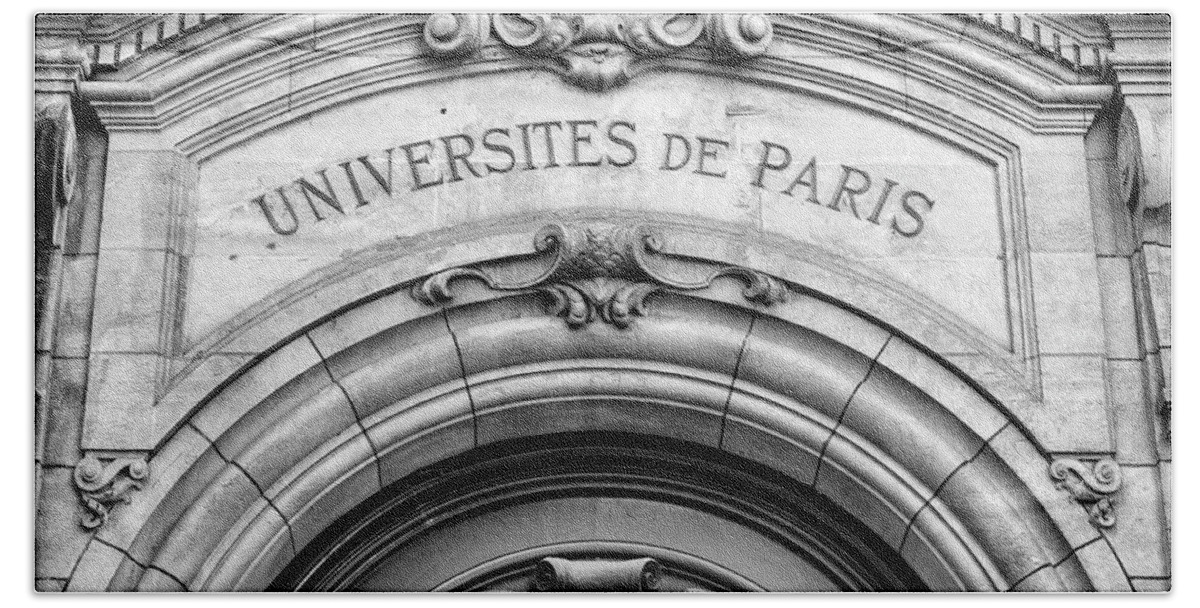 Paris Hand Towel featuring the photograph University of Paris by Stephen Stookey