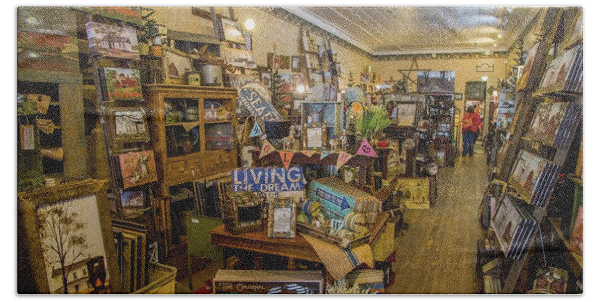 Antiques Hand Towel featuring the photograph Variety Store Interior by Kevin Craft