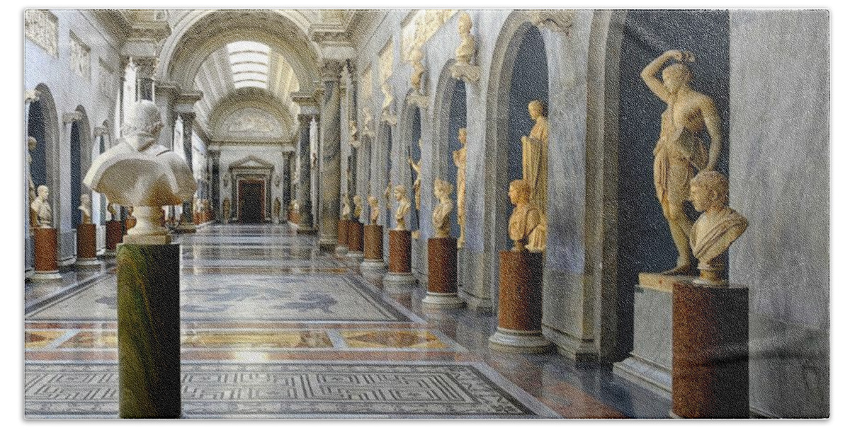 Vatican Museums Hand Towel featuring the photograph Vatican Museums Interiors by Stefano Senise