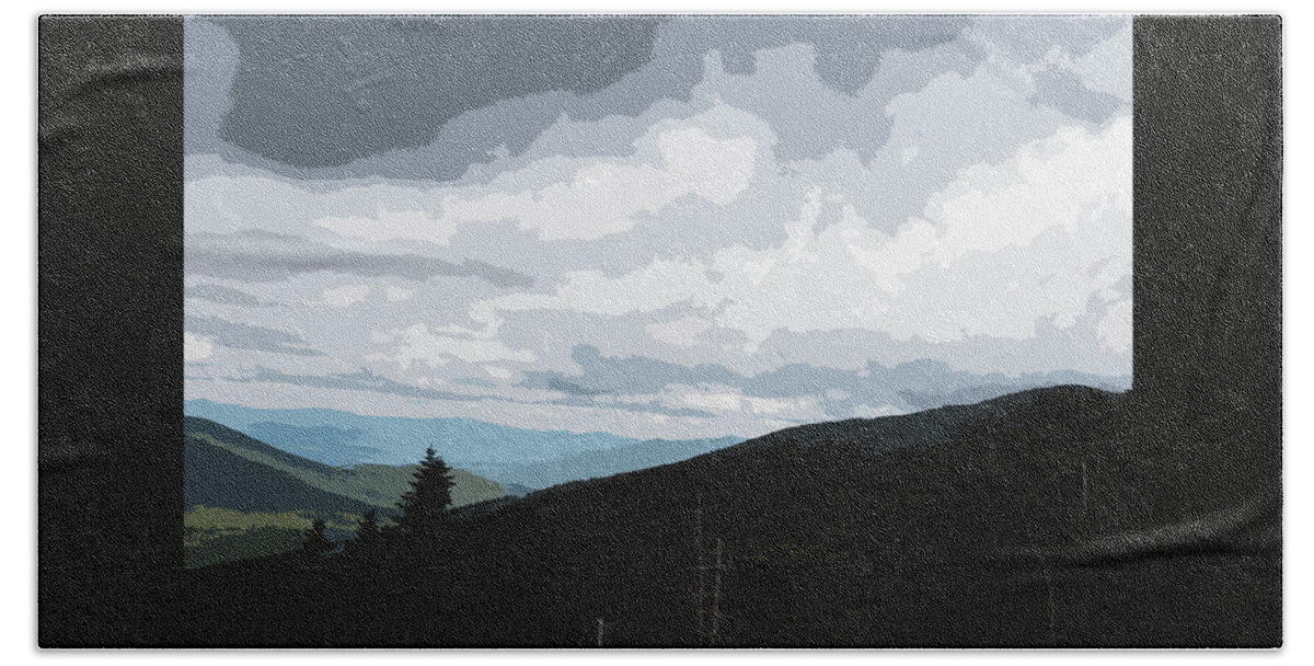 Photograph Bath Towel featuring the photograph View from Mount Washington II by Suzanne Gaff
