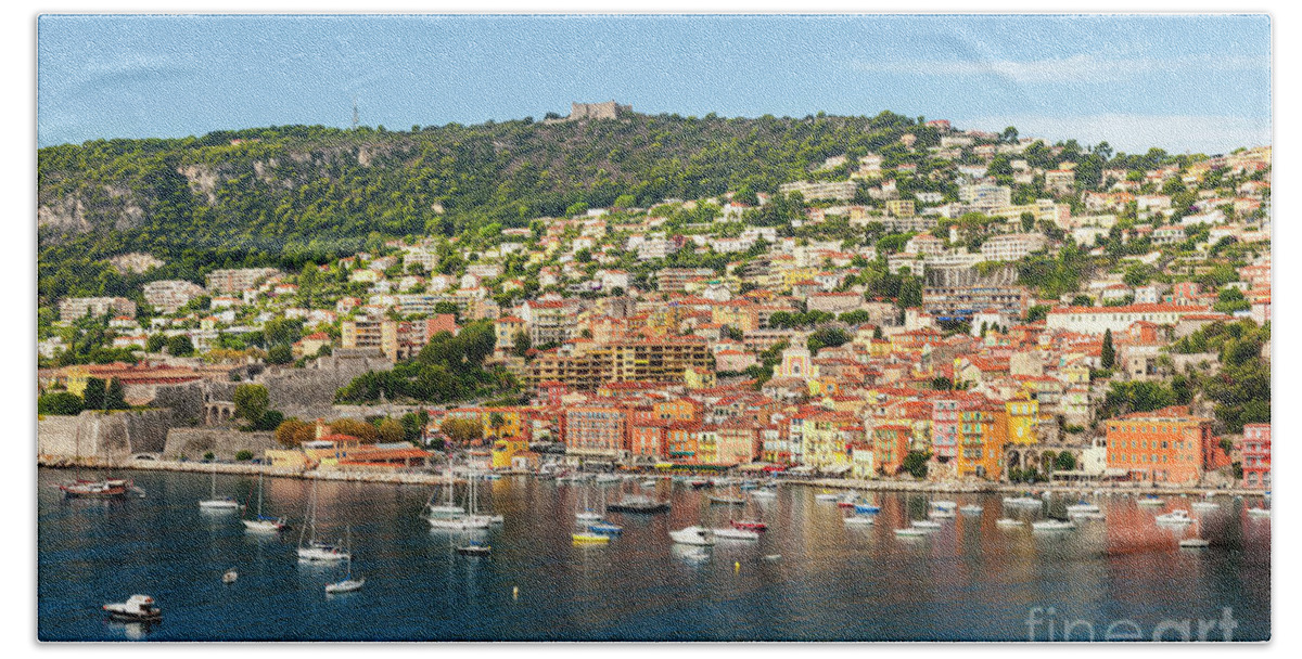 Villefranche-sur-mer Bath Towel featuring the photograph Villefranche-sur-Mer by Elena Elisseeva