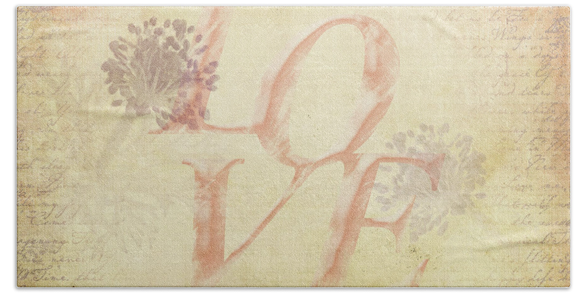 Love Hand Towel featuring the photograph Vintage Love by Caitlyn Grasso