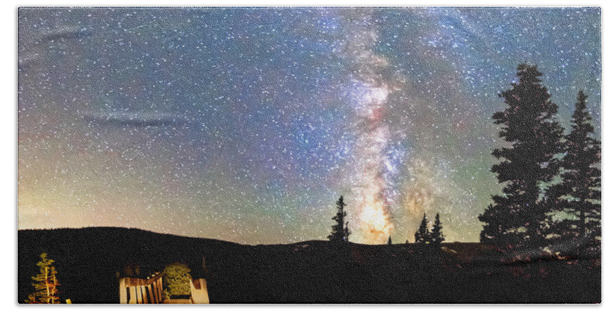Bridge Bath Towel featuring the photograph Walking Bridge to The Milky Way by James BO Insogna