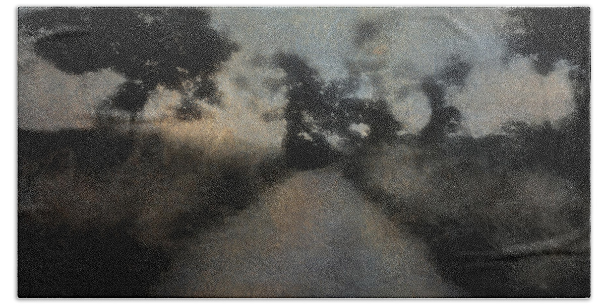 Experimental Bath Towel featuring the photograph Walking Towards the Unknown by Kate Hannon